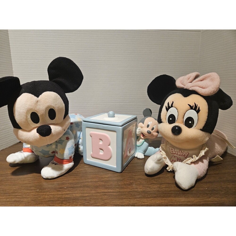 Baby Mickey Mouse And Minnie Mouse Toys Baby Room Decor Nursery Disney Themed